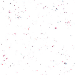 Fototapeta premium Falling white and pink sakura petals 