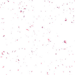 Naklejka premium Falling pink sakura petals