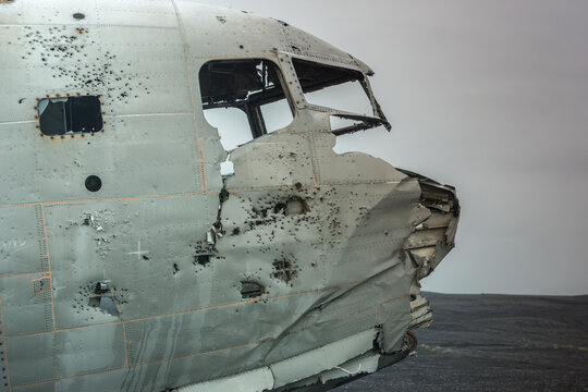 Old DC 8 Plane Wreck Iceland