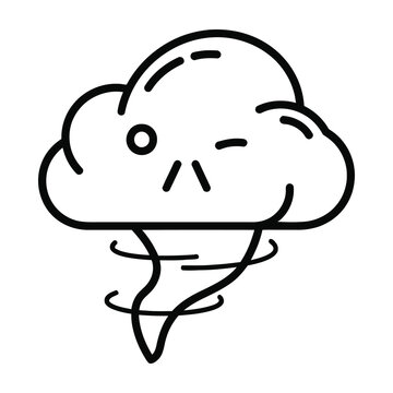 Tornado Cloud Cartoon Weather Storm