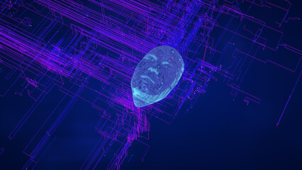 Fototapeta premium AI Agent Builds Secure Cloud Infrastructure