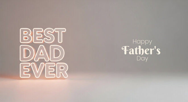 Emotional Happy Dad Typography