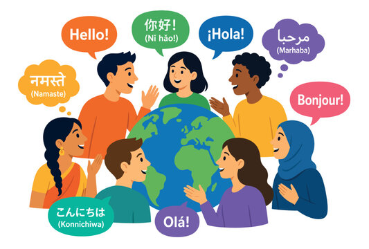 Diverse People Around Globe.