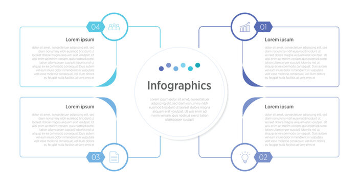 A visual guide showcasing 4 distinct infographic styles, each designed to present information in a clear, engaging, and easy-to-understand format.