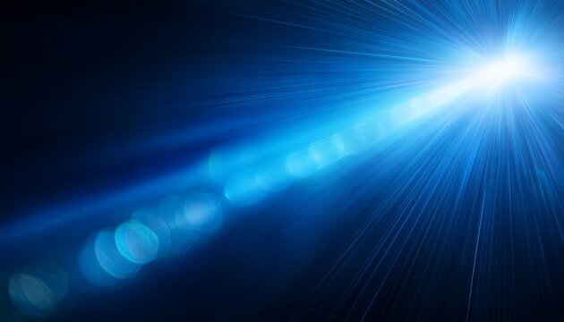 Blue Light Leaks And Lens Flare Overlays Cool Cold Tint Color Effect On Background