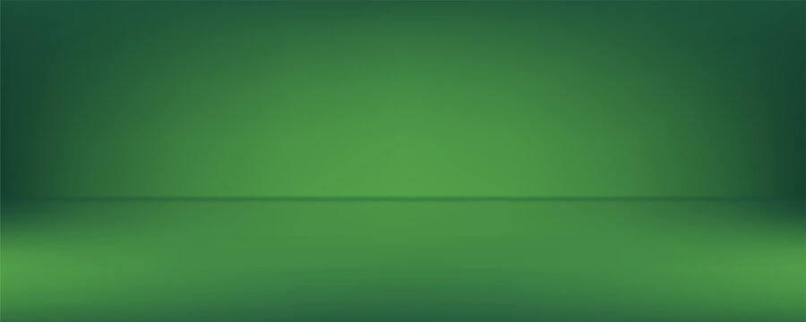 Empty Green Studio well use as background,website template,frame,business report.