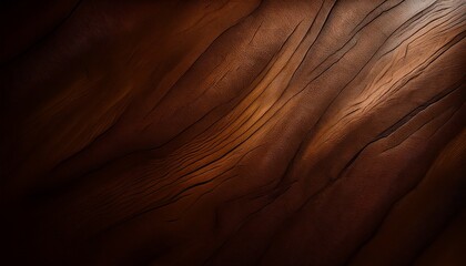 Fototapeta premium Dark Brown Abstract Texture With Deep Shadows And Subtle Grain