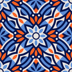 Fototapeta premium Intricate abstract petals unfolding gracefully within harmonious circular and symmetrical design structures.