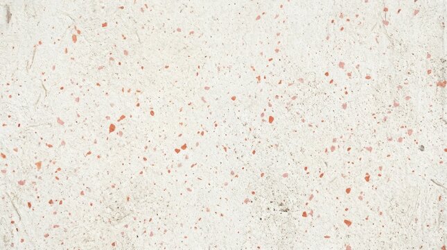 Close up of textured venetian plaster wall with scattered coral aggregate neutral tones