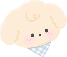 Fototapeta premium Puppy Face Close Up Character