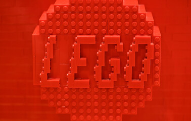 Obraz premium Red Lego blocks