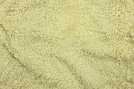 Old and stiff yellow towel pattern background