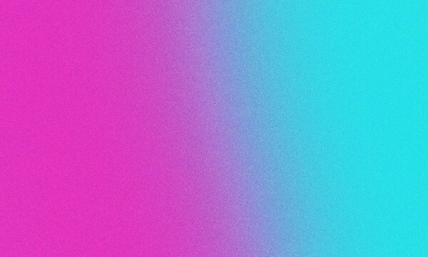 Vibrant abstract background featuring a smooth gradient of bright magenta and cyan colors with a subtle grainy film texture overlay