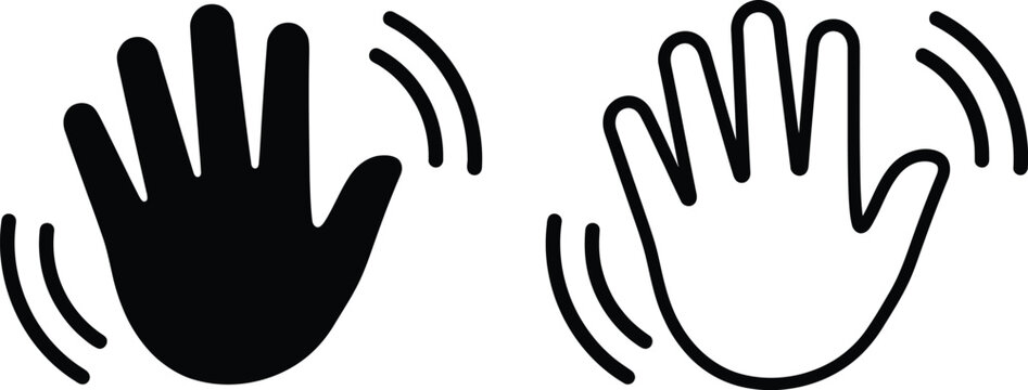 hands clapping icon with motion lines and applause effect featuring celebration, gesture, symbol