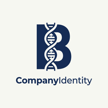 Logo featuring a DNA double helix intertwined with a stylized letter "B" and company name below