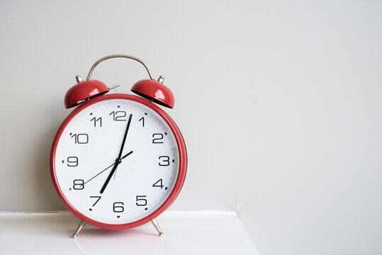 Red alarm clock