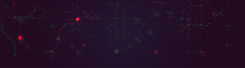 Obraz premium Hacker Attack Cyber Security Digital Data Breach Computer Fraud Red Code Cyberattack Screen Alert. Malware Internet Crime Cybersecurity Software Technology System Network Protection. Vector Concept