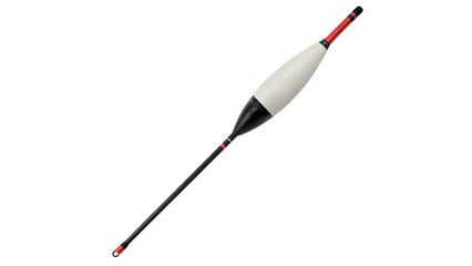 Classic slender fishing float bobber tackle gear accessory on transparent background © Boris