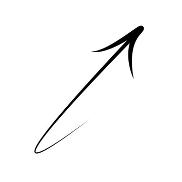 Minimal curved arrow pointing upper right