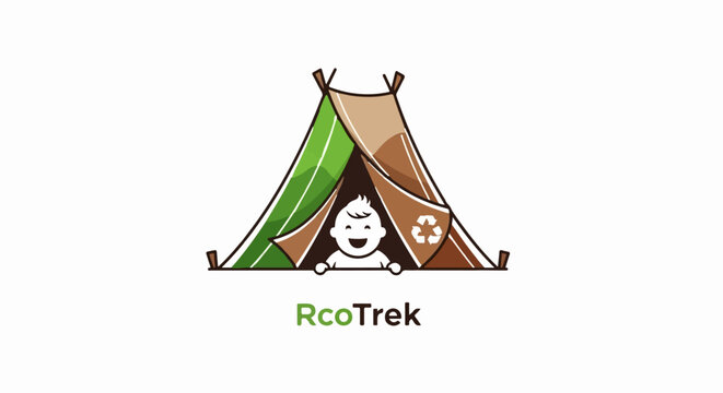 Tipi tent frames with colorful halftone pattern background