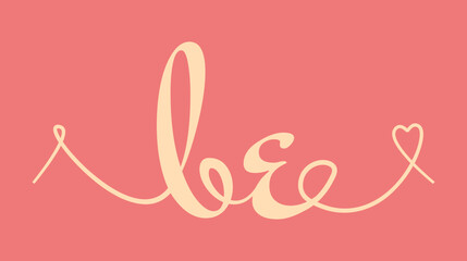 BE initial wedding monogram calligraphy vector illustration. Hand drawn lettering b and e love logo design for valentines day poster, greeting card © SolaruS