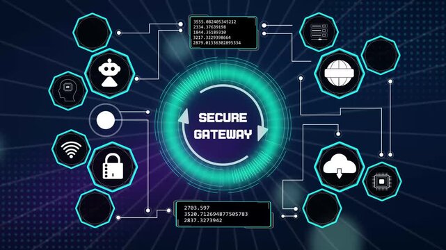Modern cyber portal privacy architecture featuring interactive database entry validation with secure gateway nodes