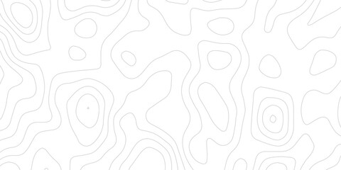 Abstract Topography Height Contour Map Artwork with Flowing Terrain Lines Transparent Outdoor Landscape Pattern for Vintage Adventure Themes © ALAMA