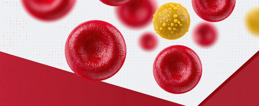 3D illustration of blood platelets activating to form clots and support cardiovascular health.