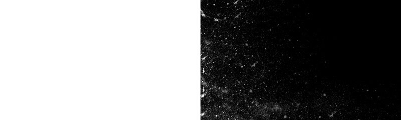 Transparent background with white cosmic dust and nebula cloud textures. It creates a realistic space atmosphere for futuristic digital art and cosmic designs.  © DigiArt Resource