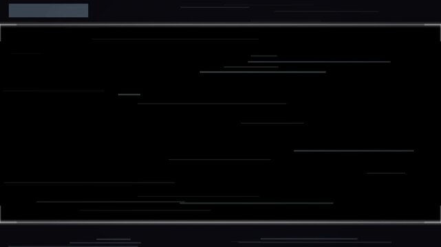 Analog VHS noise letterbox frame alpha overlay