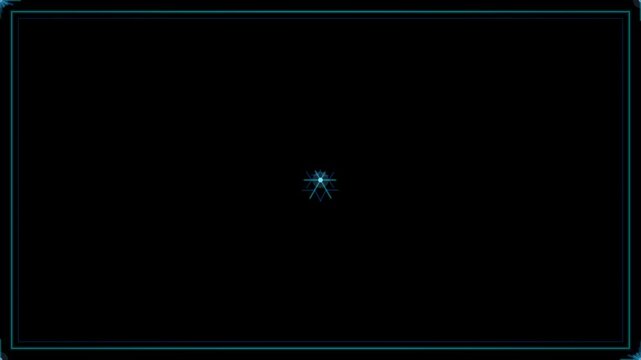Ice blue frost crystal frame alpha overlay