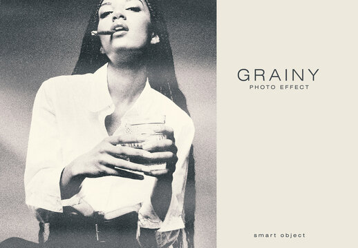 Grainy Print Photo Effect