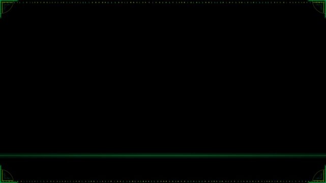 Green matrix terminal hacker frame alpha overlay