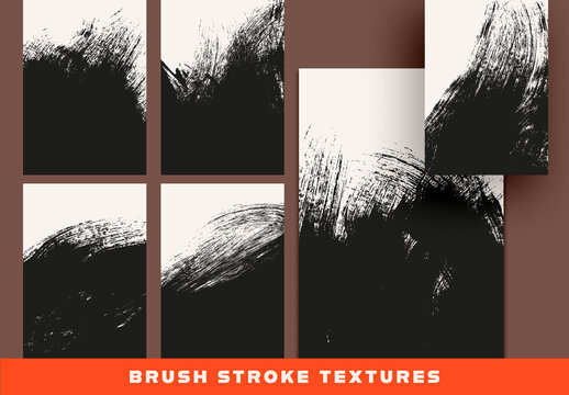 Hand-Drawn Brush Stroke Textures