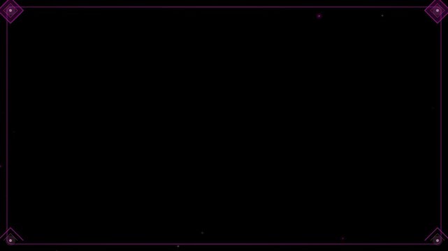 Magenta glam diamond frame alpha overlay