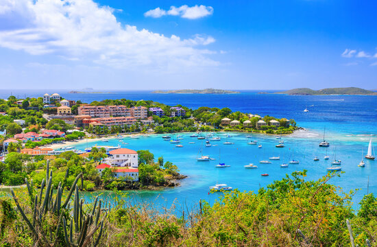 Caribbean. St John island, US Virgin Islands.Lind Point Overlook.