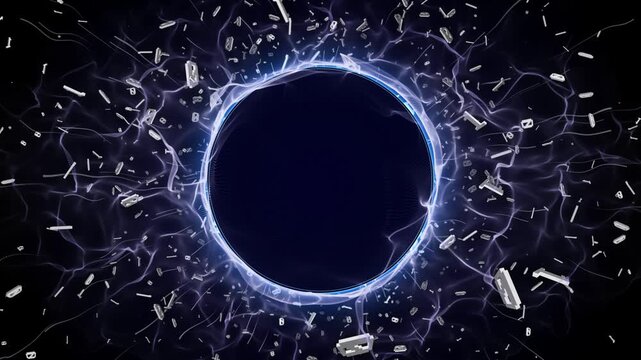 Flying Random Binary Numbers Animation, Artificial Intelligence, Rendering, Background, Loop
