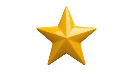 Obraz premium Golden star symbol representing excellence award achievement ranking