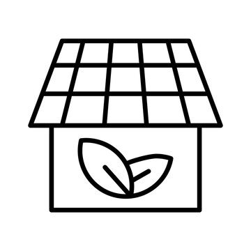 Solar panel icon vector. Solar battery Illustration sign. Ecological energy symbol. energy logo.