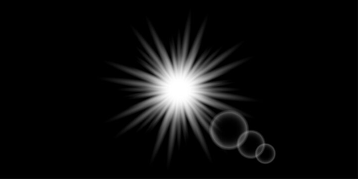 White glowing starburst lens flare effect for labor day background with starburst isolated sunburst illumination abstract background celebration template decoration