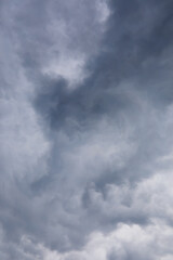 Obraz premium High clouds in the summer sky. Sky background. Meteorological observations of the sky.