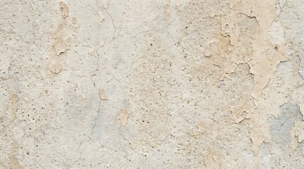Obraz premium Close-up of a textured concrete wall with peeling paint and cracks plaster