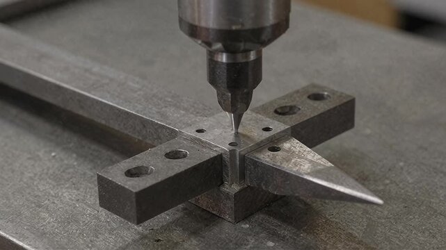 Precision Machining Process with Precision Drill Bit Operation