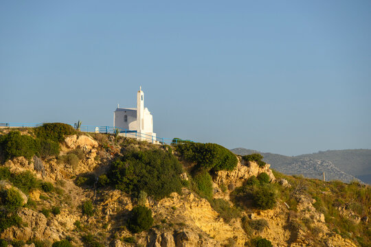 Chapel of Agios Nikolaos in port of Rafina, Attica, Greece