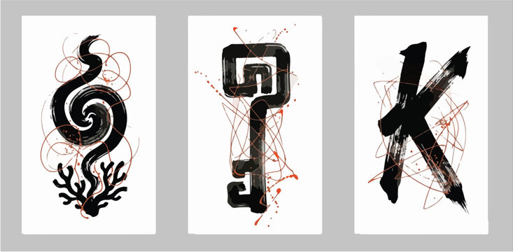 xAbstract black ink brush stroke with bright paint splash on white background. Dynamic grunge paint smear and bold calligraphic swoosh texture banner.