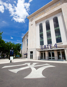 Bronx, New York City, USA; 24th June 2012: the worls famous Yankkee Stadium entrance which is home of the New York Yankee baseball team