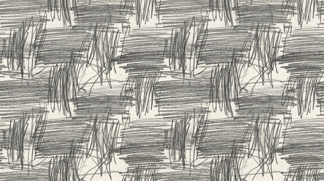 Chalk scribble pattern on a black background a dense arrangement of looping lines and circular shapes white loops texture abstract