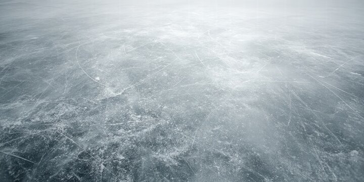 Ice Surface Smooth  Frozen  and Reflective