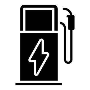 Electric charging station icon vector. Electric car charging Illustration sign. Car charging symbol. Charge logo.