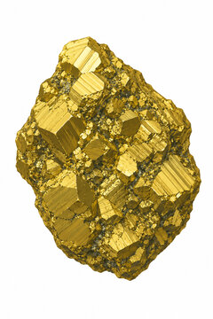 Vector illustration of chalcopyrite mineral